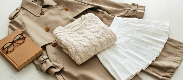 Spot the aesthetic that relies on cable-knit sweaters, pleated tennis skirts, and trench coats