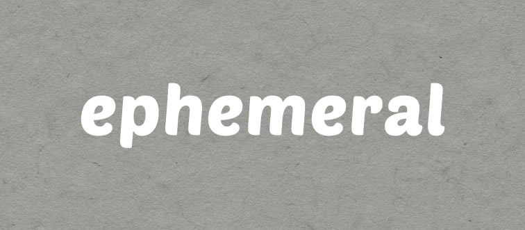 Think of a fleeting sunset or a momentary runway trend—how do we define the word "ephemeral" in style terms?
