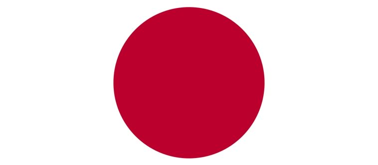 Spot the minimalist classic: which country's canvas is defined by a single crimson circle on clean white?